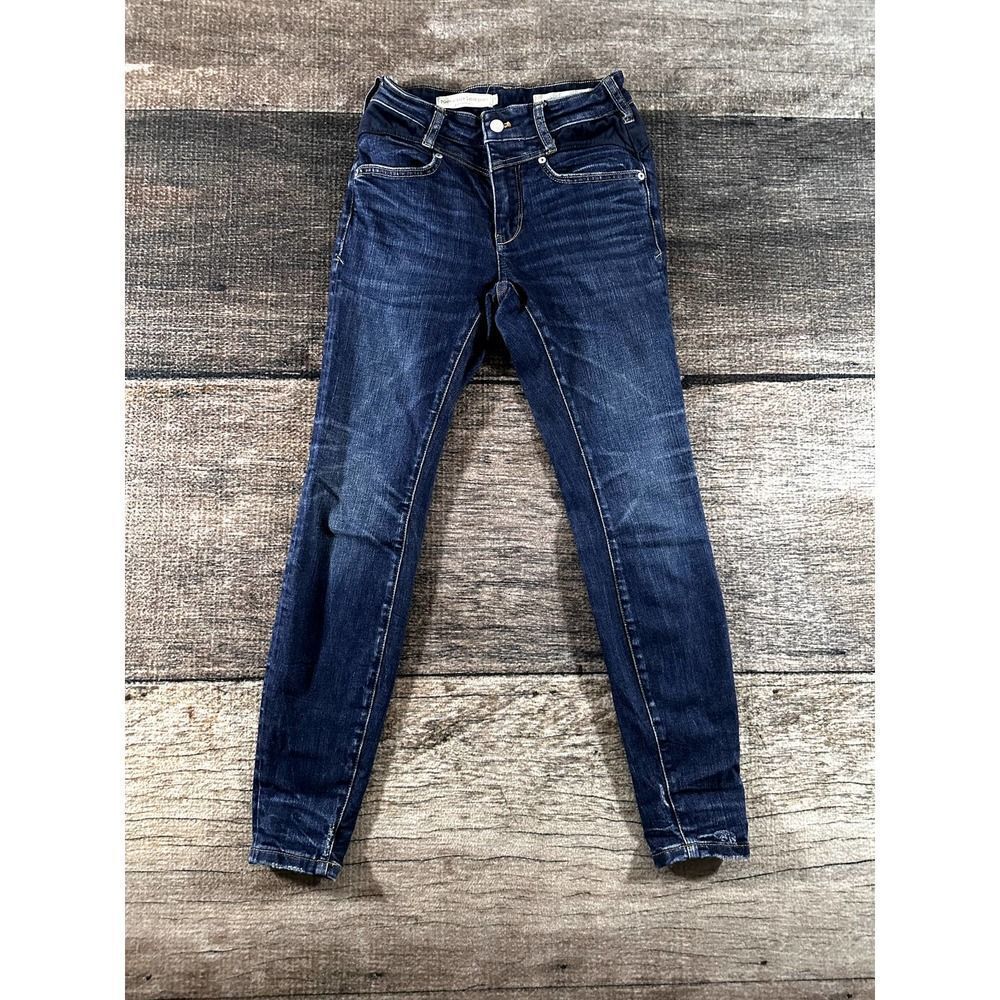Pilcro and the Letterpress Dark Blue Skinny Jeans